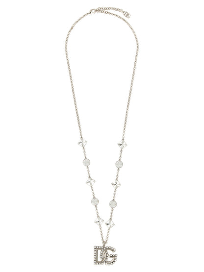 Dolce & Gabbana Silver Brass Necklace