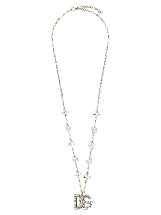 Dolce & Gabbana Silver Brass Necklace