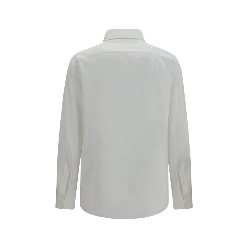 Brunello Cucinelli White Cotton Dress Shirt - XL