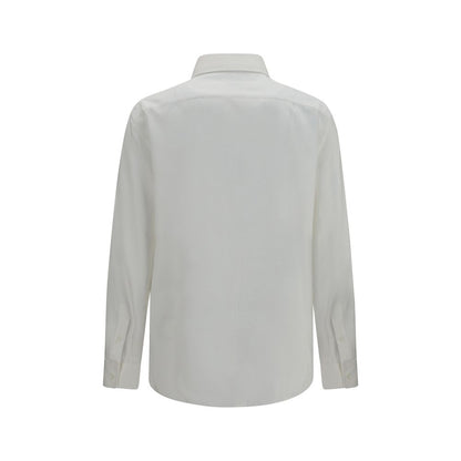 Brunello Cucinelli White Cotton Dress Shirt - XL