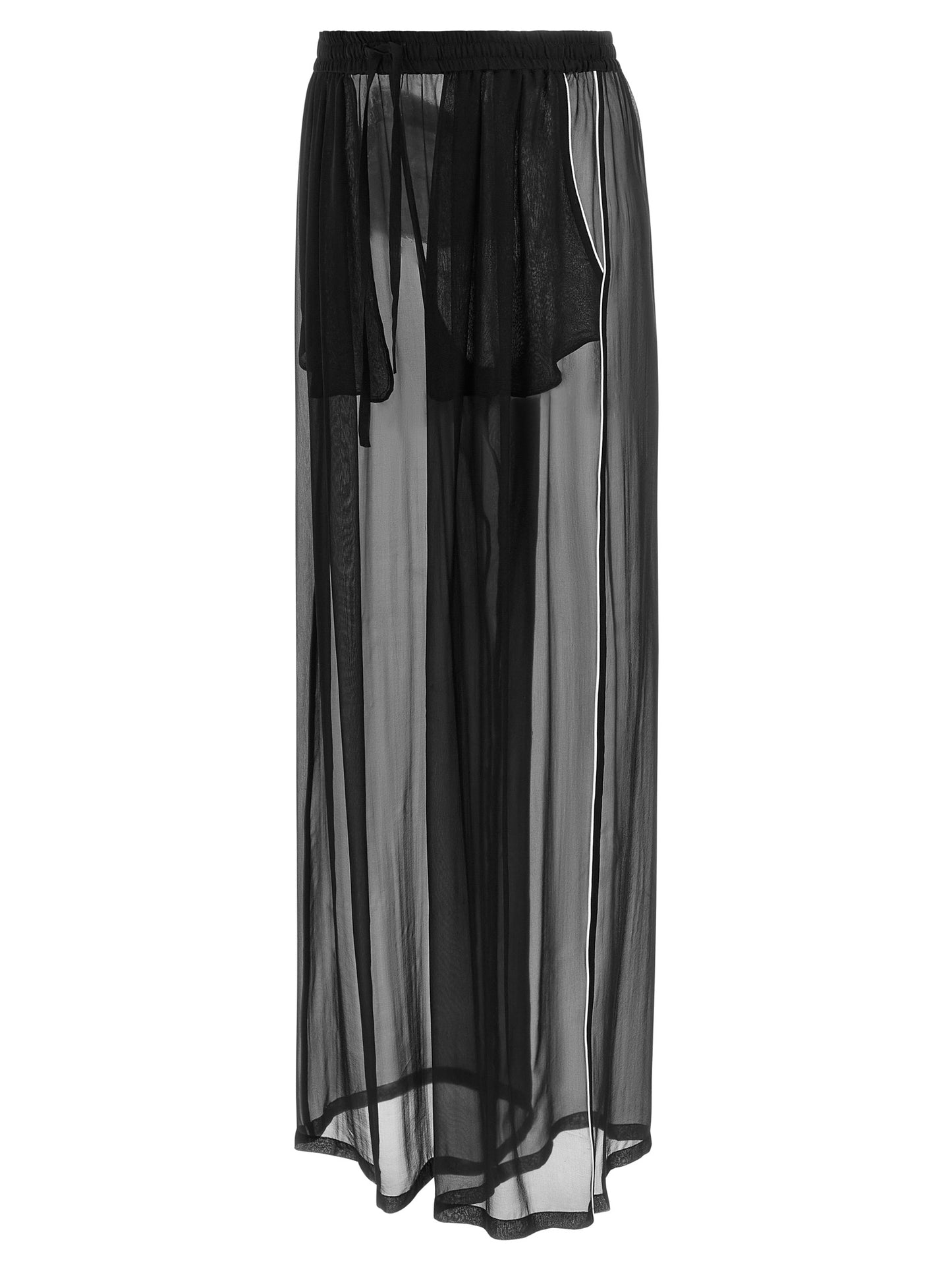Dolce & Gabbana Black Silk Casual Pants