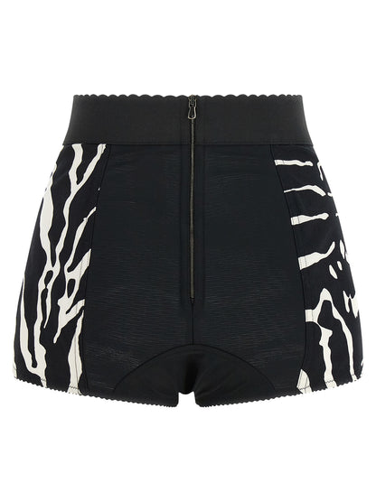 Dolce & Gabbana Bicolor Cotton Bermuda Shorts