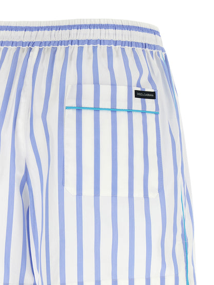 Dolce & Gabbana Blue Cotton Bermuda Shorts