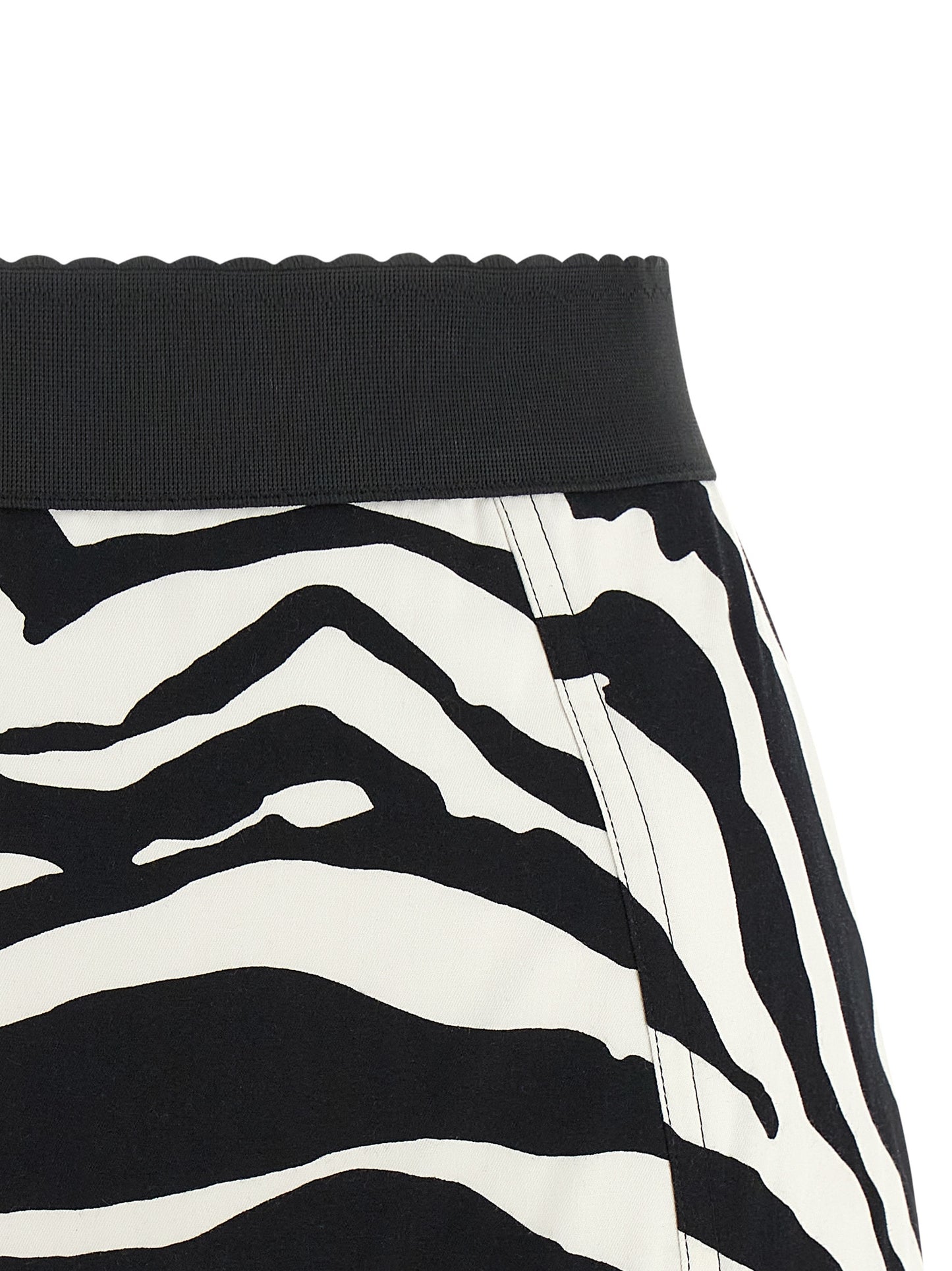 Dolce & Gabbana Bicolor Cotton Bermuda Shorts