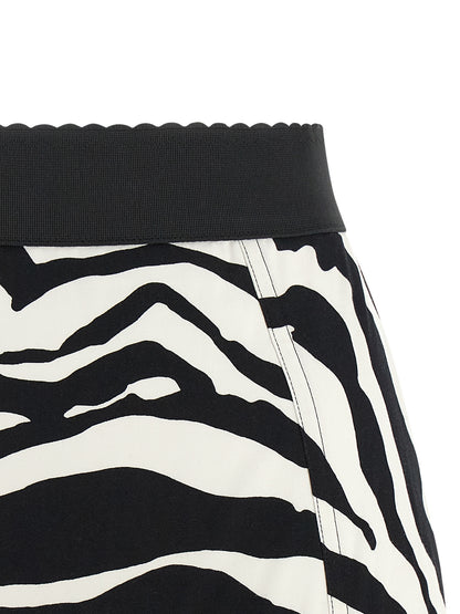 Dolce & Gabbana Bicolor Cotton Bermuda Shorts