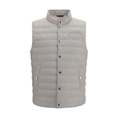 Brunello Cucinelli White Polyester Sleeveless Jacket