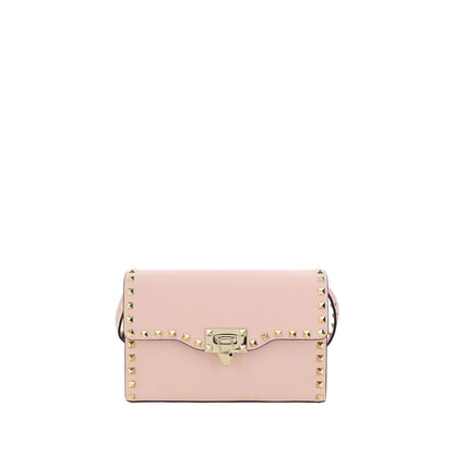 Valentino Garavani Pink Calf Leather Bos Taurus Shoulder Bag