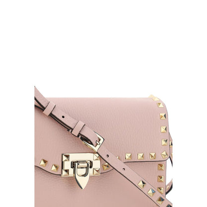 Valentino Garavani Pink Calf Leather Bos Taurus Shoulder Bag