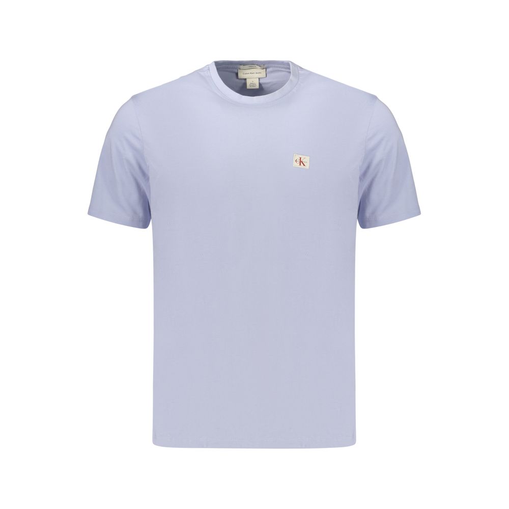 Calvin Klein Azzurro Cotton Mens T-Shirt Light Blue S