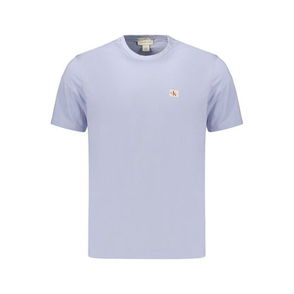 Calvin Klein Azzurro Cotton Mens T-Shirt Light Blue S