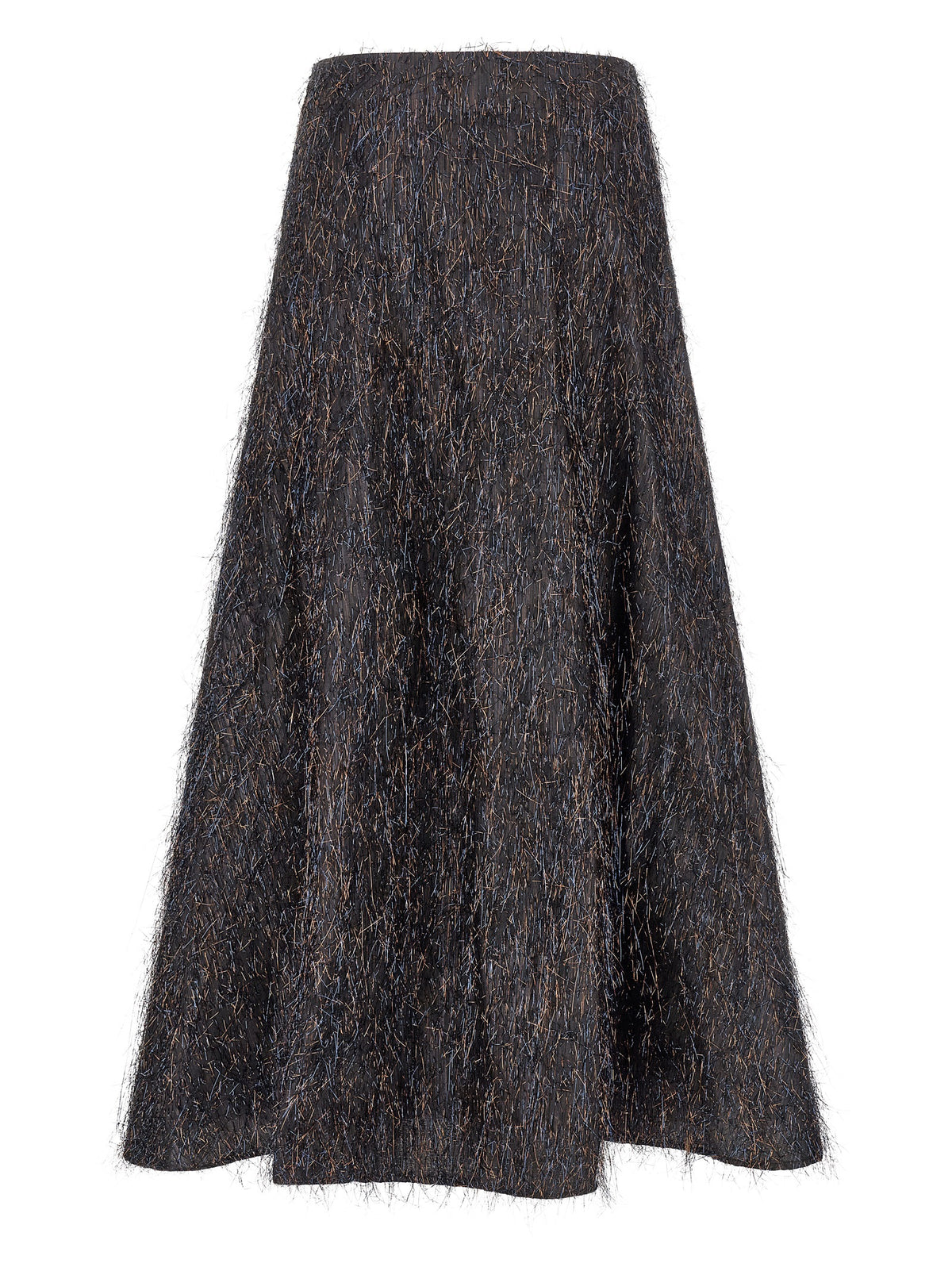 Peserico Blue Viscose Midi Skirt