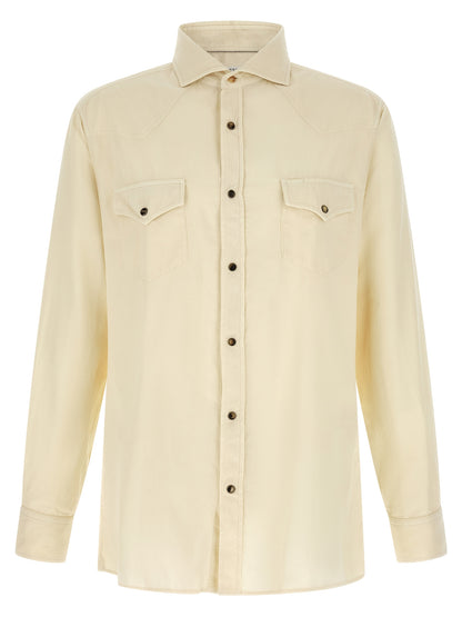 Brunello Cucinelli White Cotton Blouse