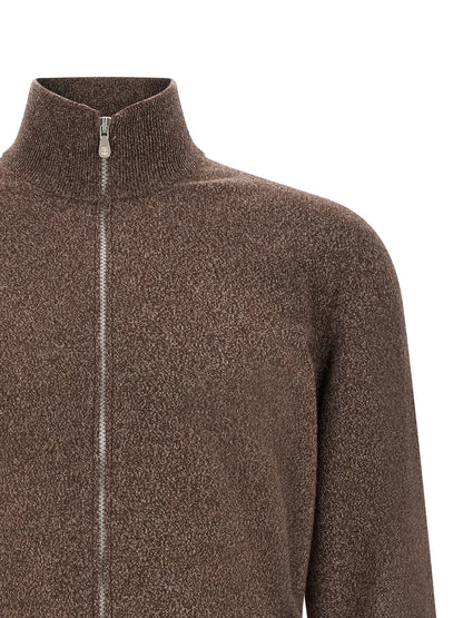 Brunello Cucinelli Brown Cashmere Cardigan