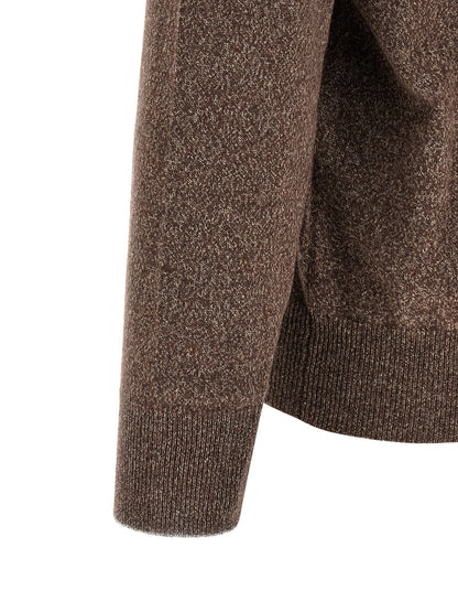 Brunello Cucinelli Brown Cashmere Cardigan