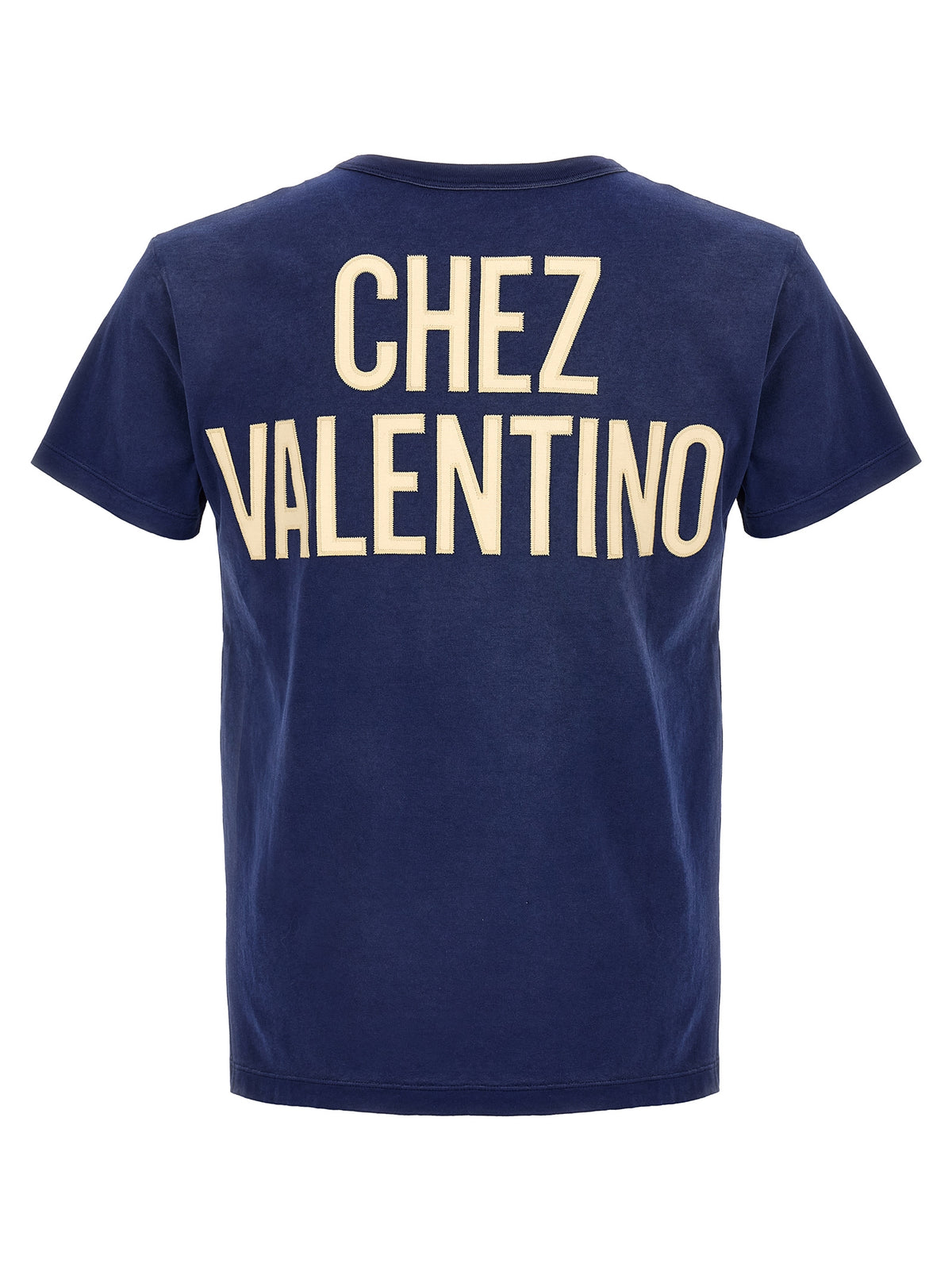 Valentino Garavani Blue Cotton Sportswear T-Shirt