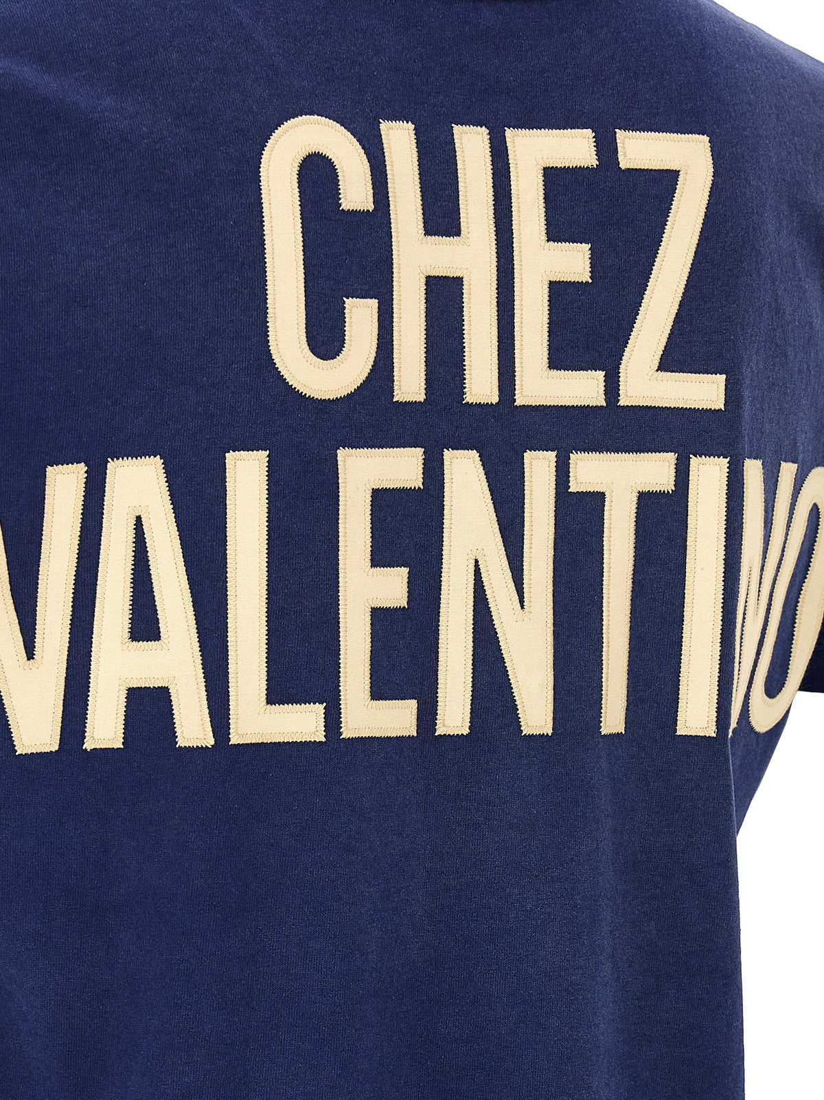 Valentino Garavani Blue Cotton Sportswear T-Shirt