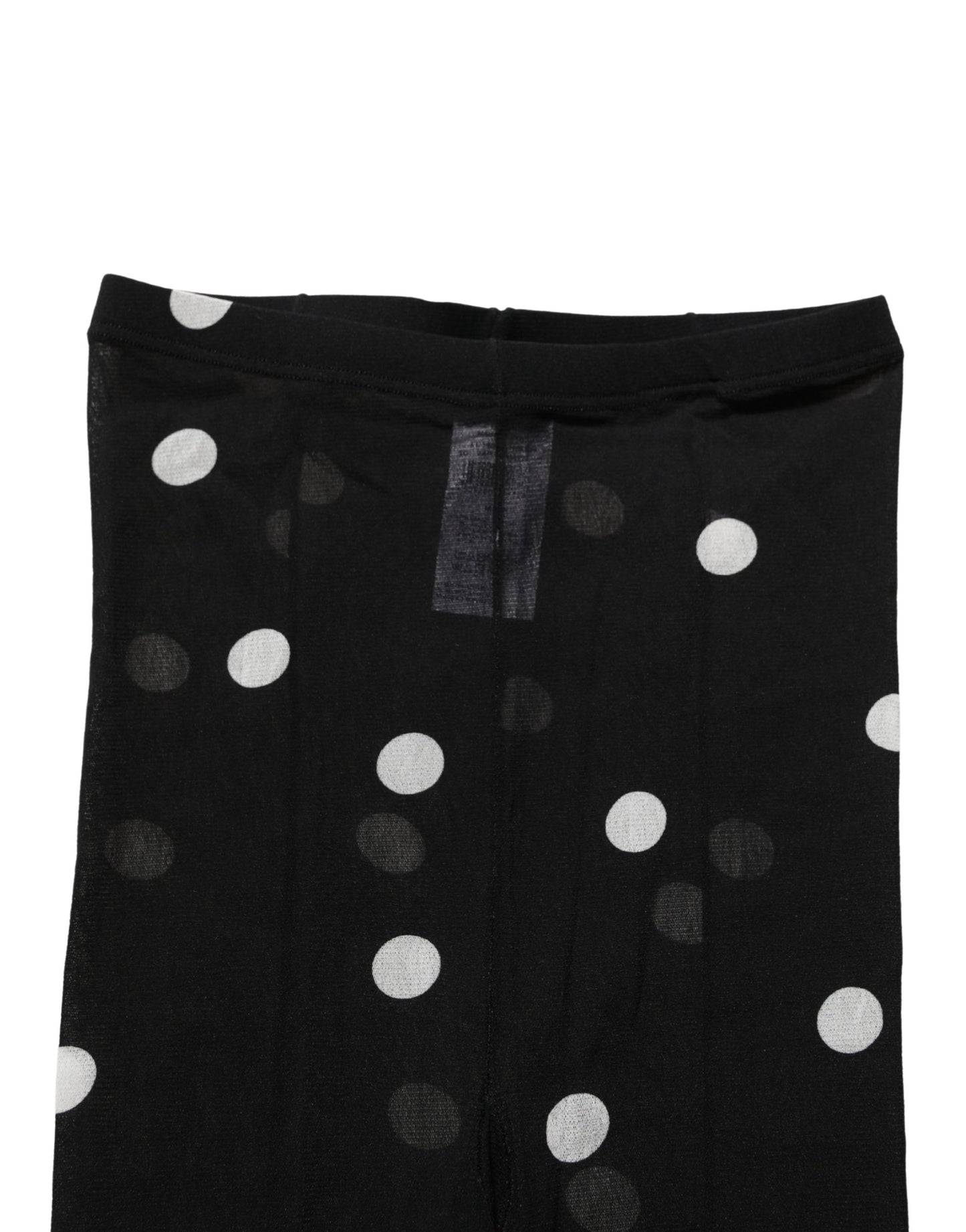 Dolce & Gabbana Black Polka Dot Tights Stockings Pantyhose Socks