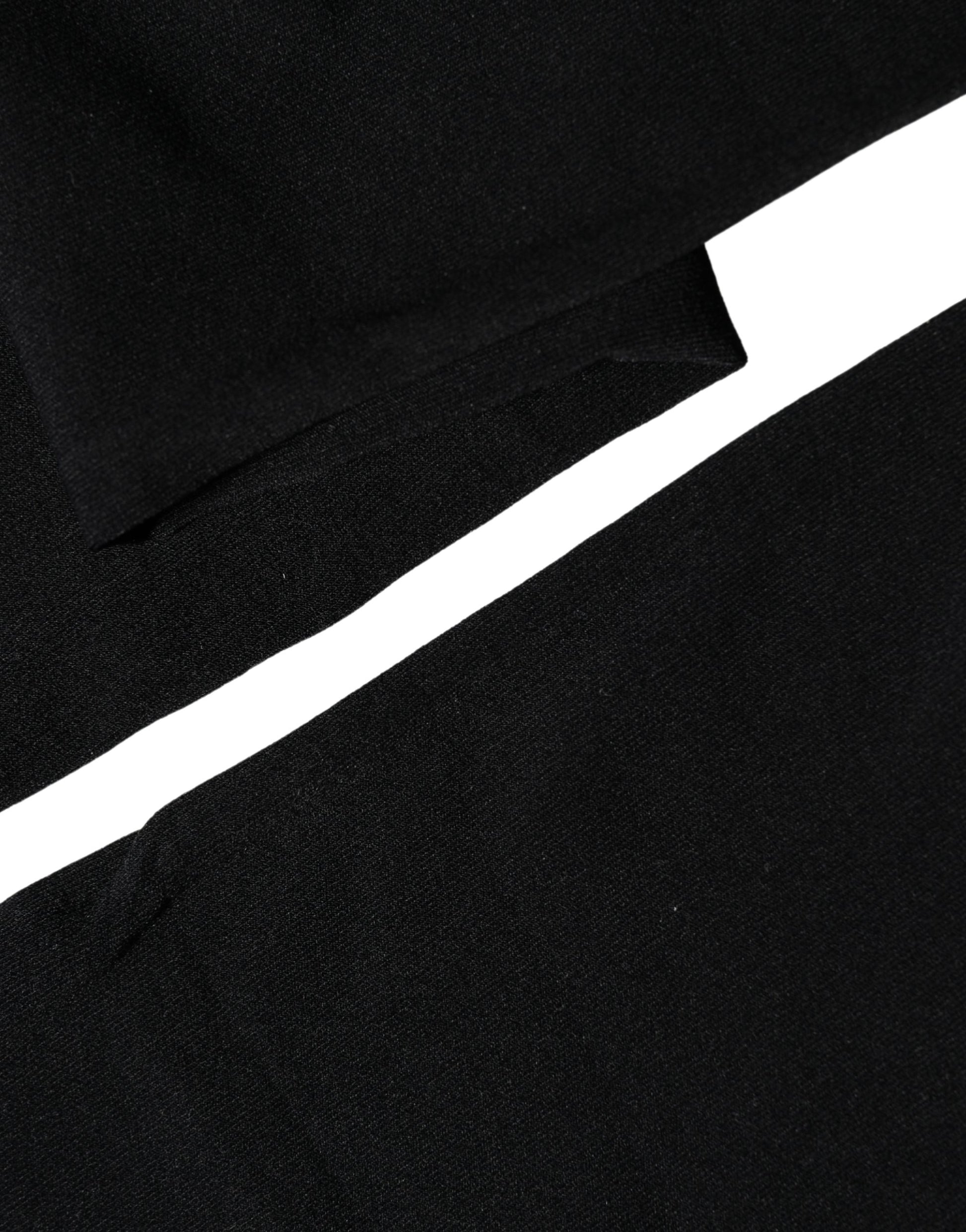 Dolce & Gabbana Black 100% Nylon Thigh High Stockings Socks