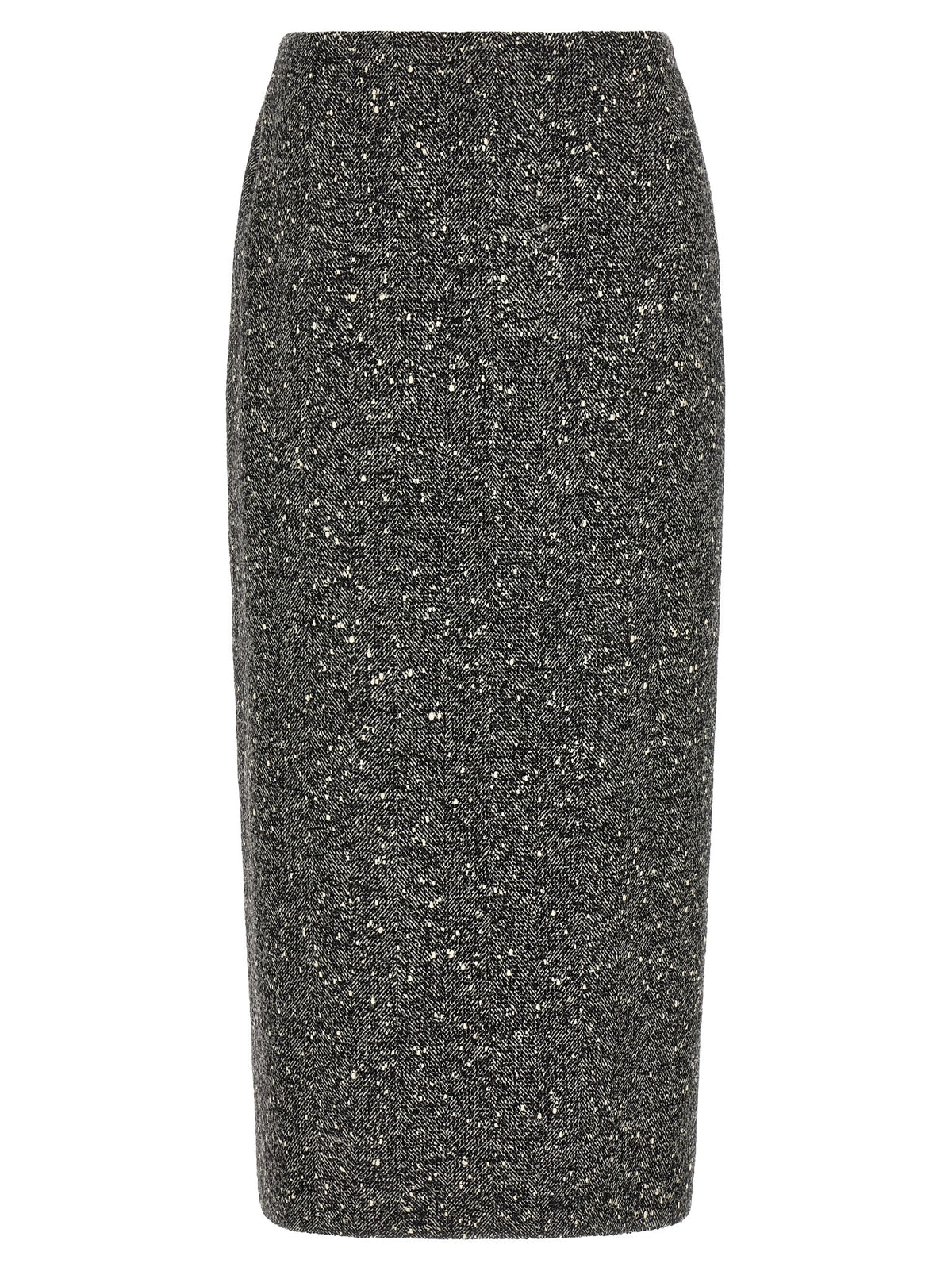 Valentino Garavani Bicolor Virgin Wool Midi Skirt