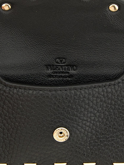 Valentino Garavani Black Calfskin Cardholder