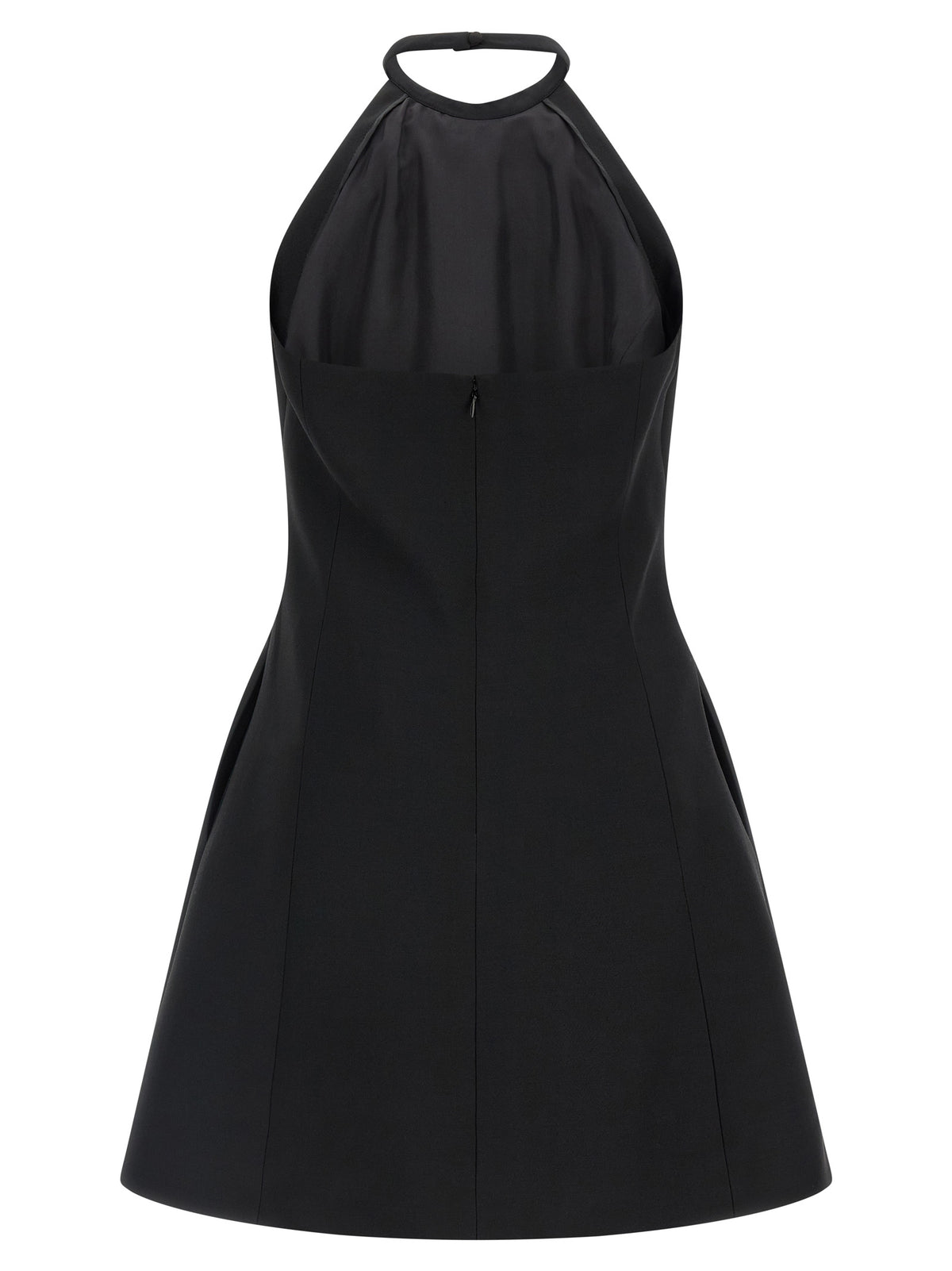 Valentino Garavani Black Virgin Wool Short Dress