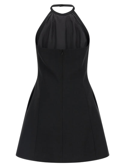 Valentino Garavani Black Virgin Wool Short Dress