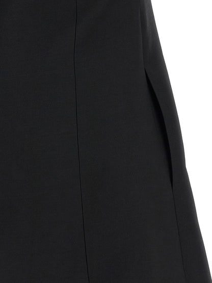 Valentino Garavani Black Virgin Wool Short Dress