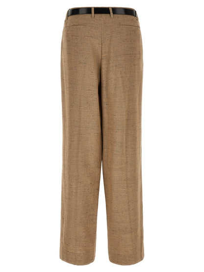 Dolce & Gabbana Beige Viscose Casual Pants