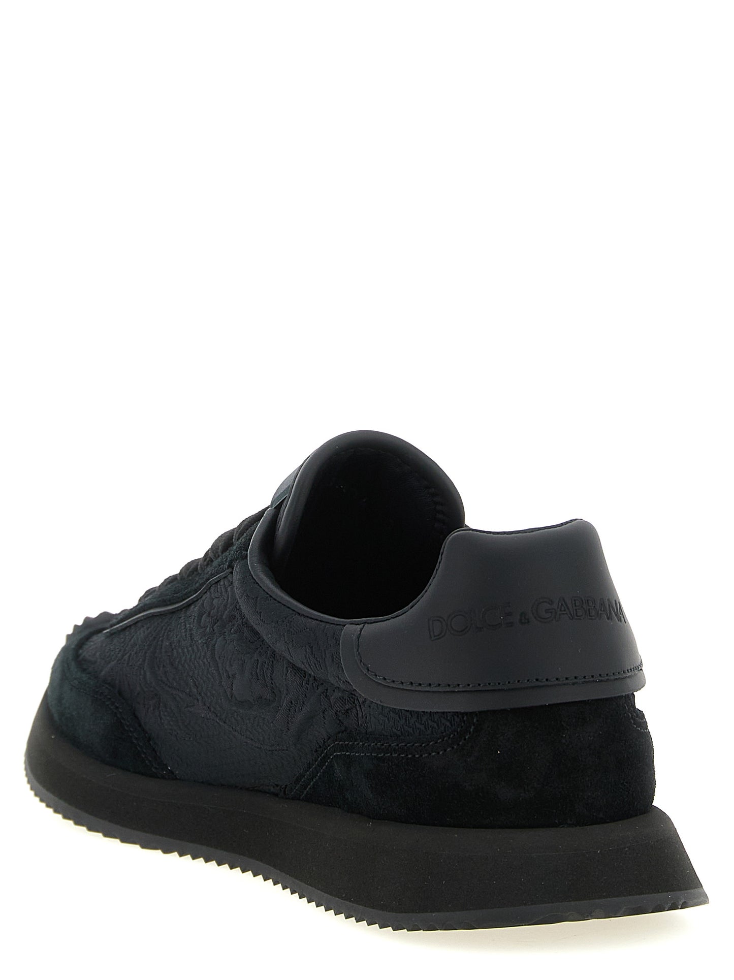 Dolce & Gabbana Black Leather Athletic Sneakers - EU41/US11