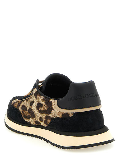 Dolce & Gabbana Multicolor Cotton Low Top Sneakers