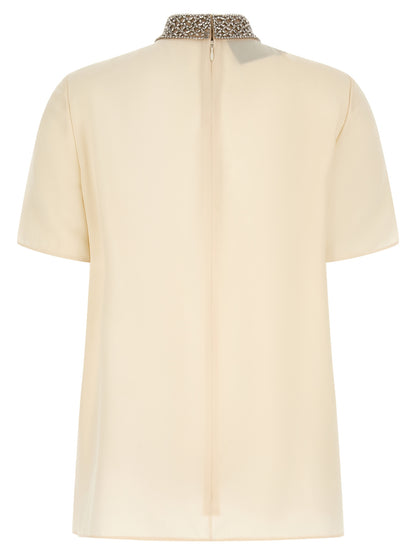 Valentino Garavani White Silk Tank Top
