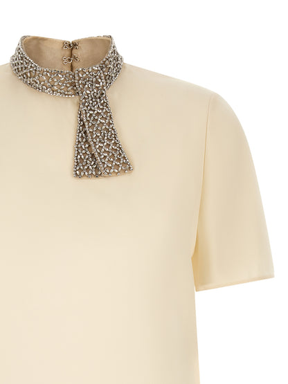Valentino Garavani White Silk Tank Top
