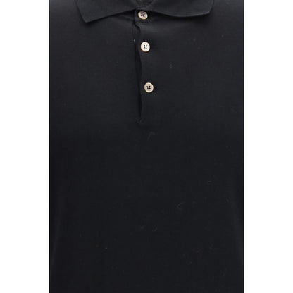 Brunello Cucinelli Black Cotton Long Sleeve T-Shirt