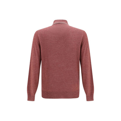 Brunello Cucinelli Bordeaux Cashmere Dress Shirt
