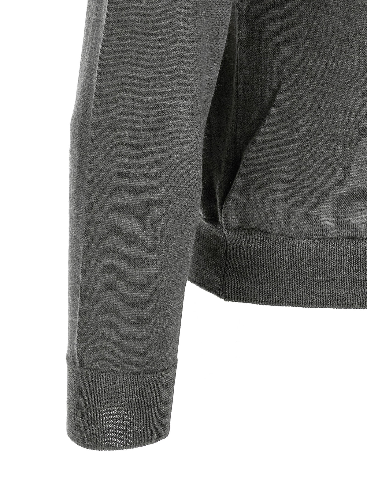 ZANONE Gray Virgin Wool Cardigan