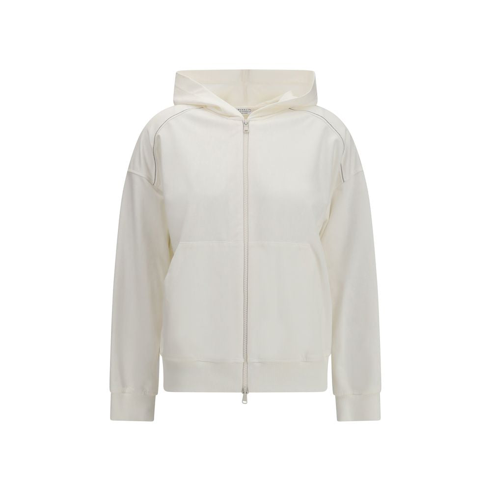 Brunello Cucinelli White Cotton Sweatshirt - XL