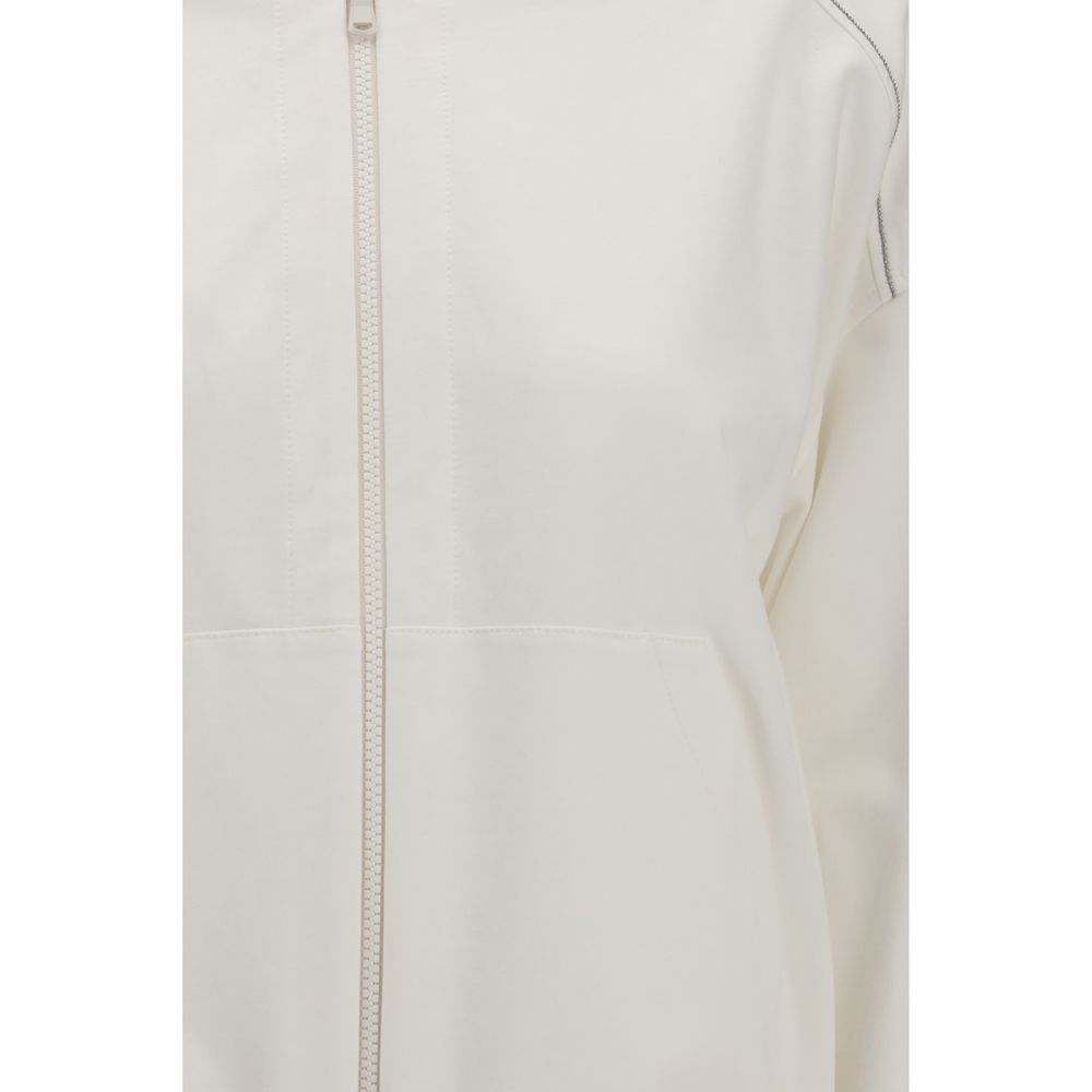 Brunello Cucinelli White Cotton Sweatshirt - XL