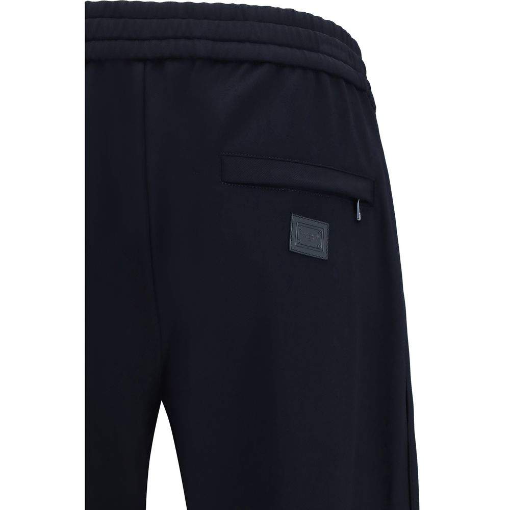 Dolce & Gabbana Blue Polyamide Athletic Pants