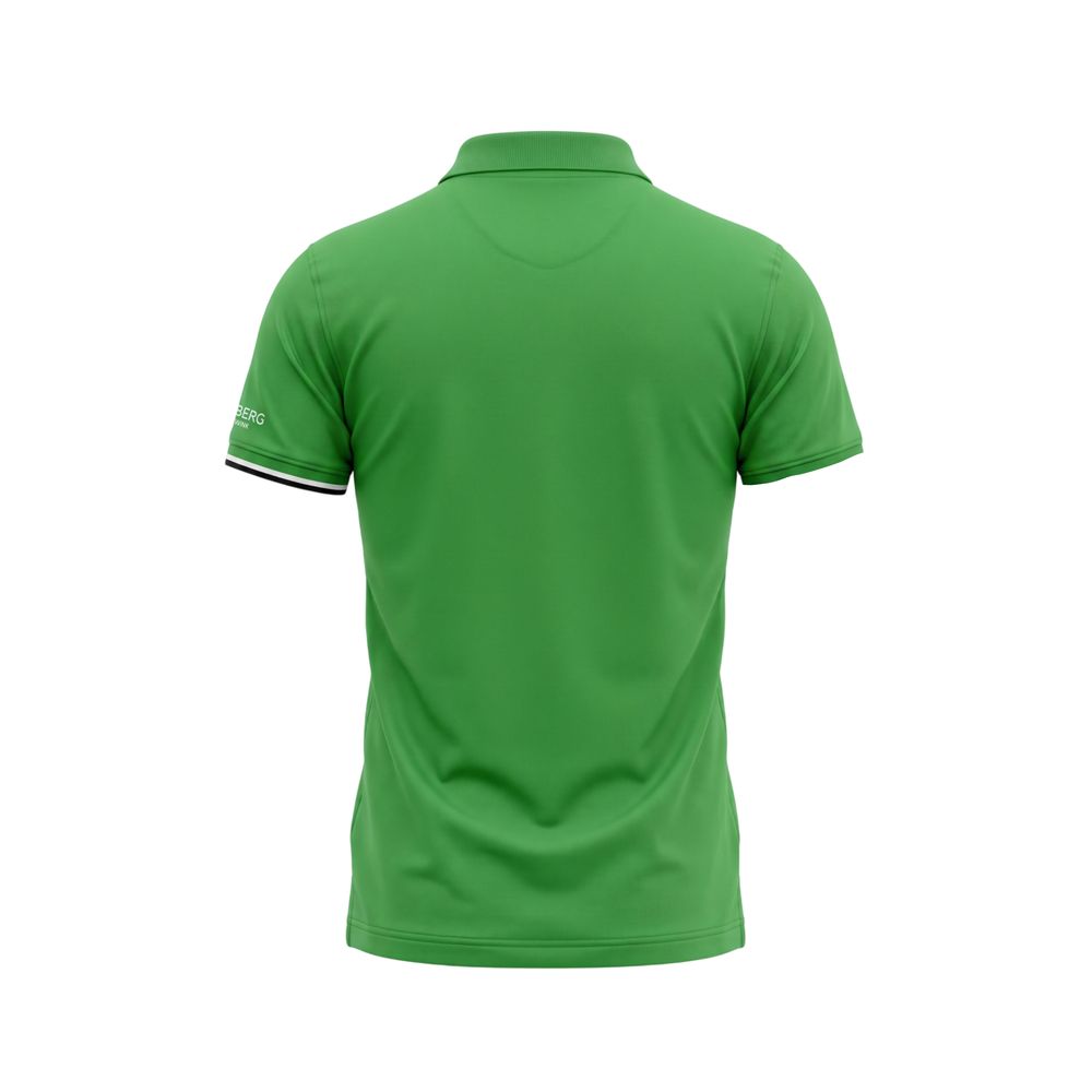 Iceberg Green Cotton Men's Polo Shirt
