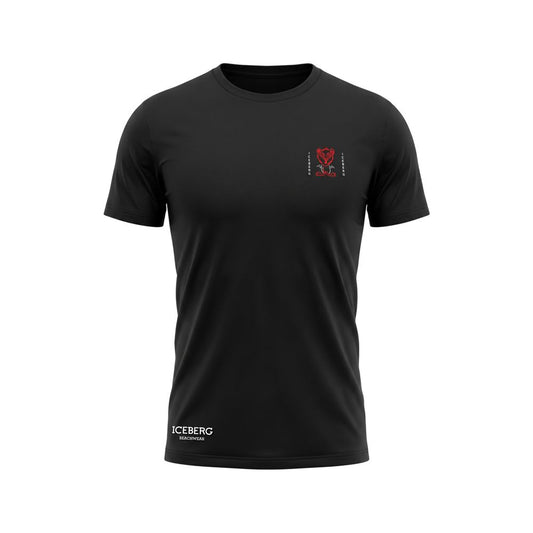 Iceberg Black Cotton T-Shirt - Classic Style and Comfort