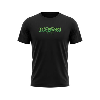 Iceberg Black Cotton T-Shirt - Classic Style for Every Occasion