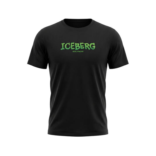 Iceberg Black Cotton T-Shirt - Classic Style for Every Occasion