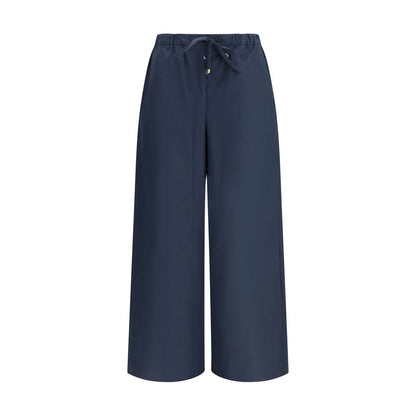 S Max Mara Blue Cotton Casual Pants