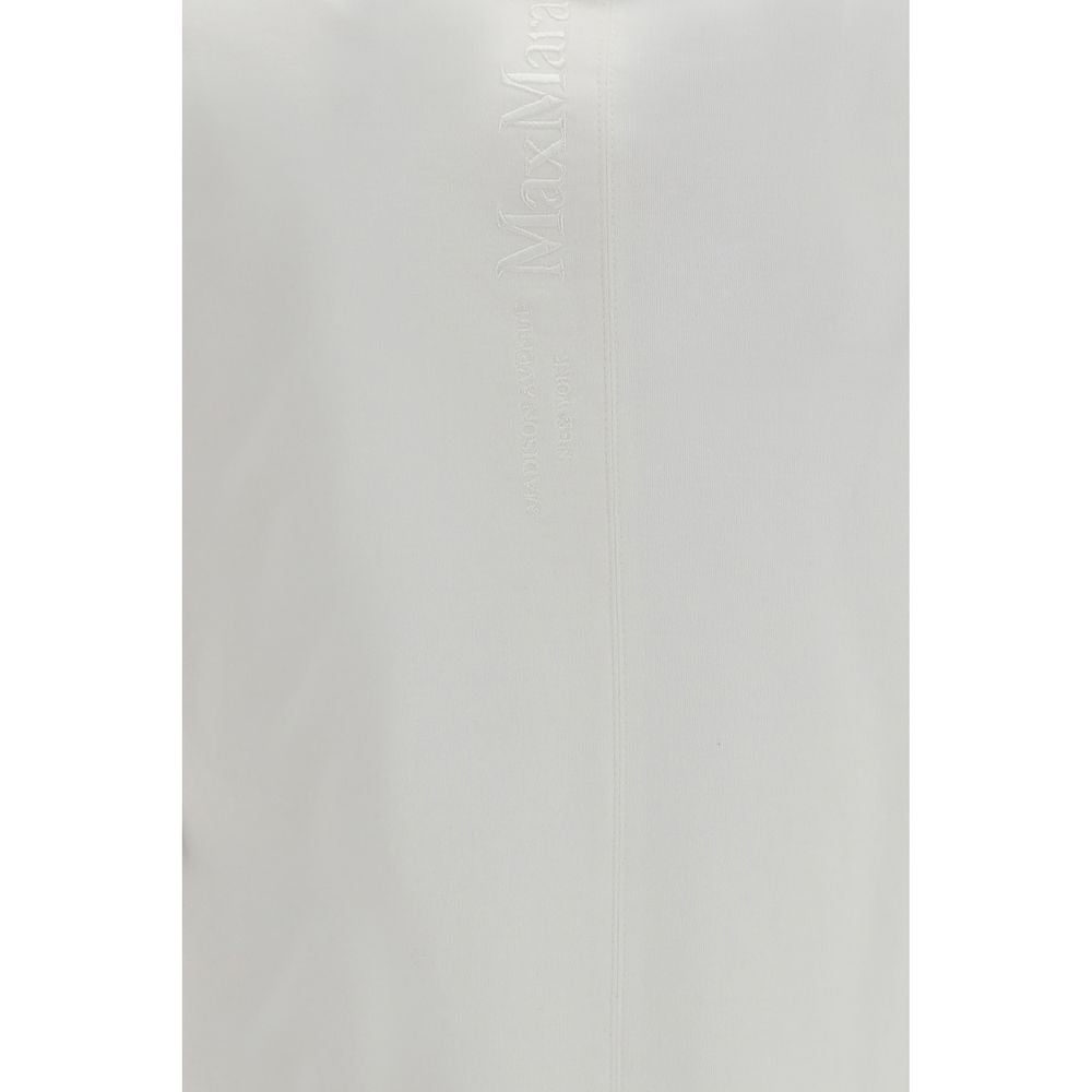 S Max Mara White Cotton Long Sleeve T-Shirt