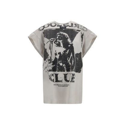 Dolce & Gabbana Gray Cotton T-Shirt - Oversized Printed Jersey Tee