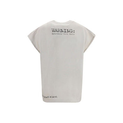 Dolce & Gabbana Gray Cotton T-Shirt - Oversized Printed Jersey Tee