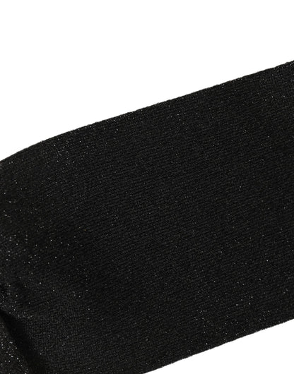 Dolce & Gabbana Men Black Viscose Mid Calf Accessory Socks