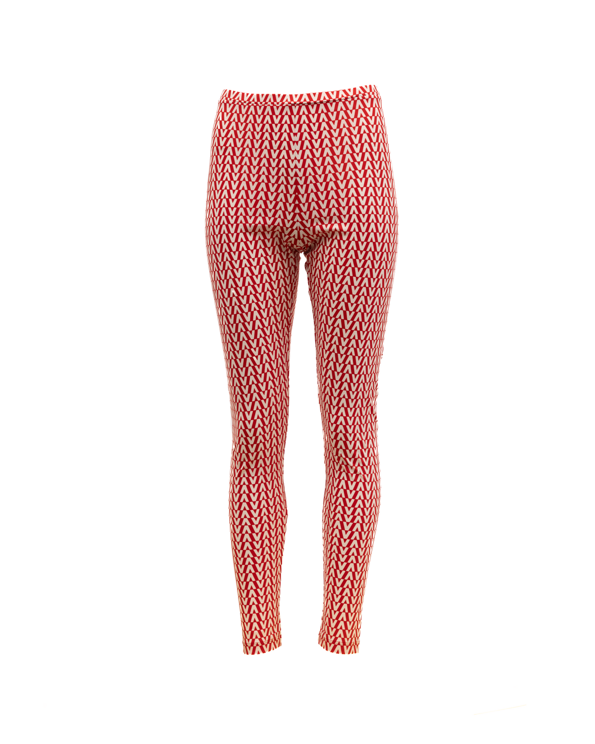 Valentino Garavani Women Silk Leggings - Red and White
