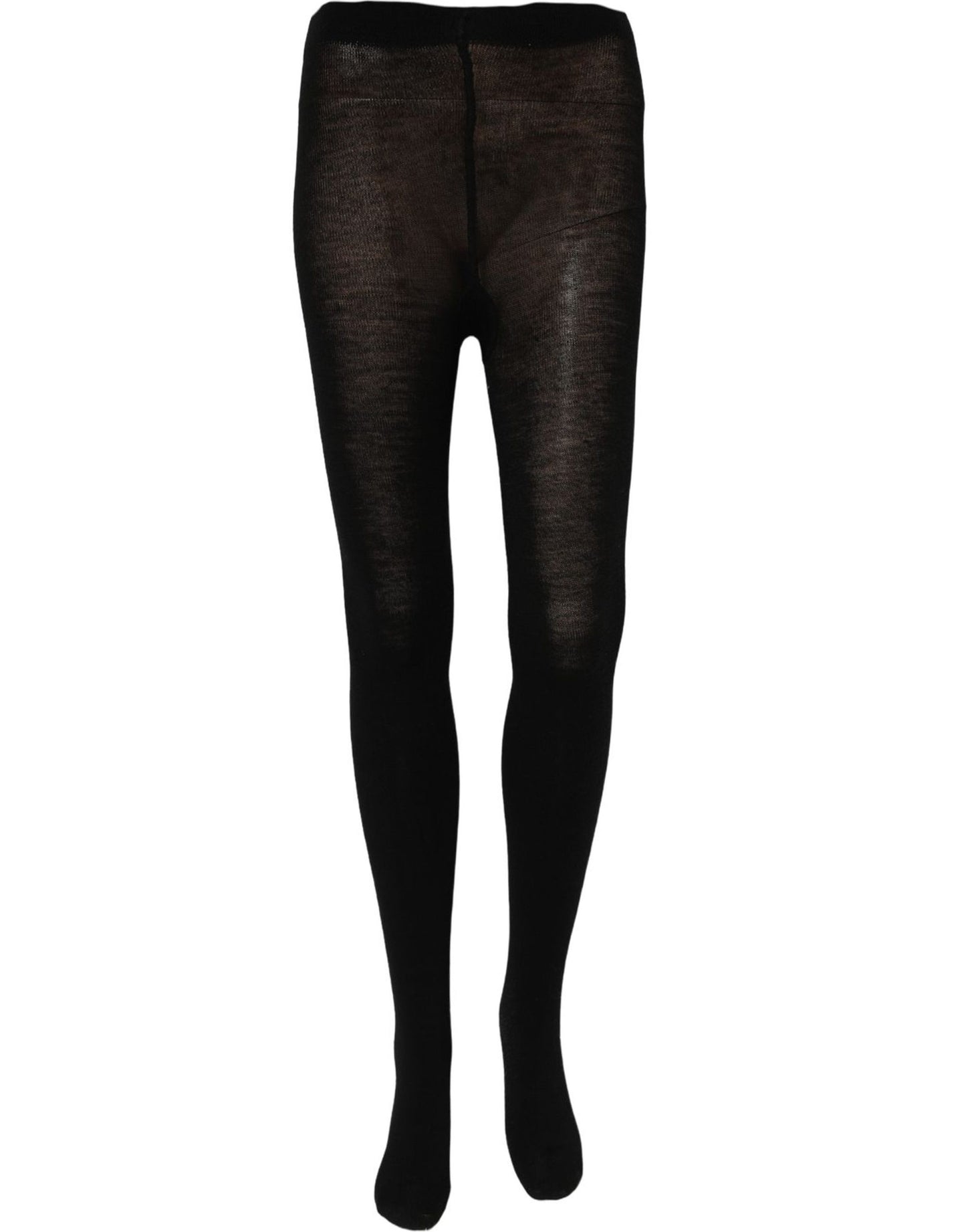 Dolce & Gabbana Black Wool Stretch Tights