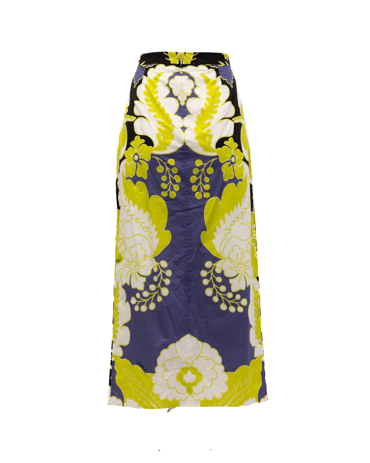 Valentino Garavani Women Floral Skirt in Black, Lime Green, White